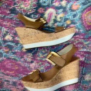 Michael Kors Buckle Wedges